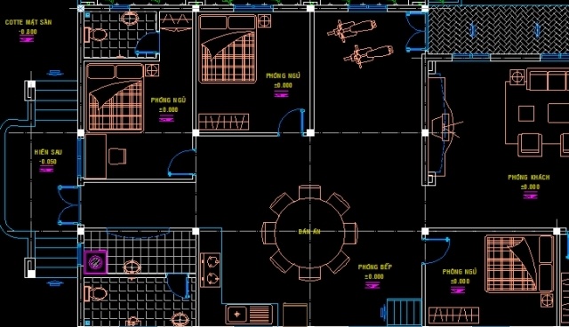 Bản cad thiết kế nhà mái thái đầy đủ kết cấu ,kiến trúc chi tiết đẹp - Ảnh 2
